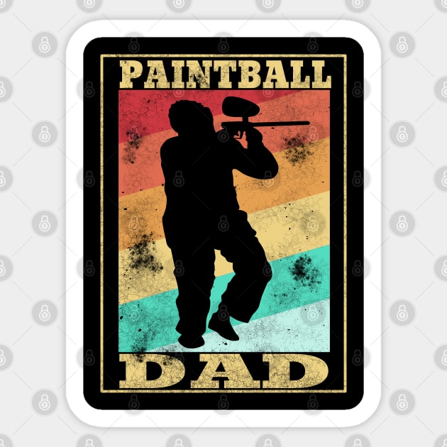 Paintball DAD Airsoft Softgun Airgun Mask Gift Sticker by DHdesignerPublic